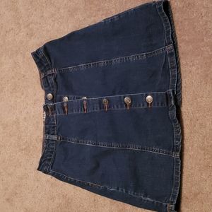 Hot Kiss Skyler Skirt; Denim